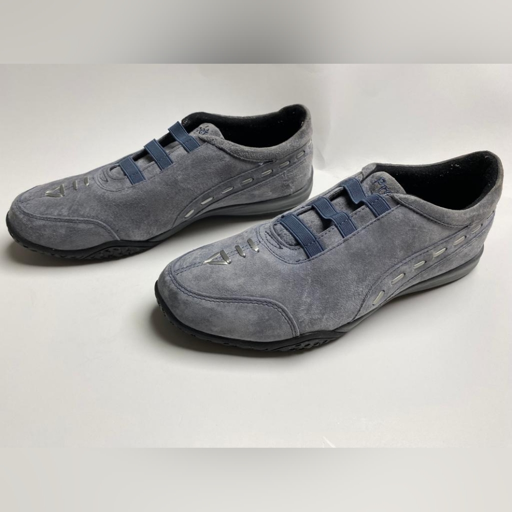 Propet Men Shoes Slip-on Silver Color Sneakers Size 11M(B)leather Upper